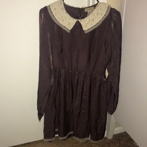 Shopruche/ ModCloth Purple Peter Pan collar dress